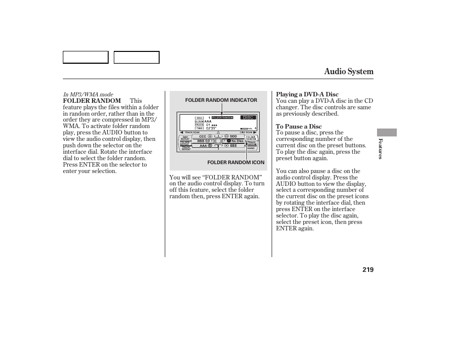 Audio system | Acura 2007 RDX - Owner's Manual User Manual | Page 223 / 442