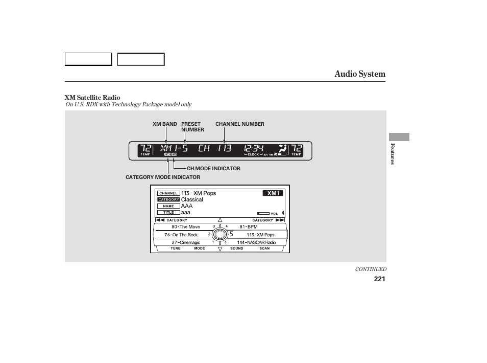 Audio system | Acura 2007 RDX - Owner's Manual User Manual | Page 225 / 442