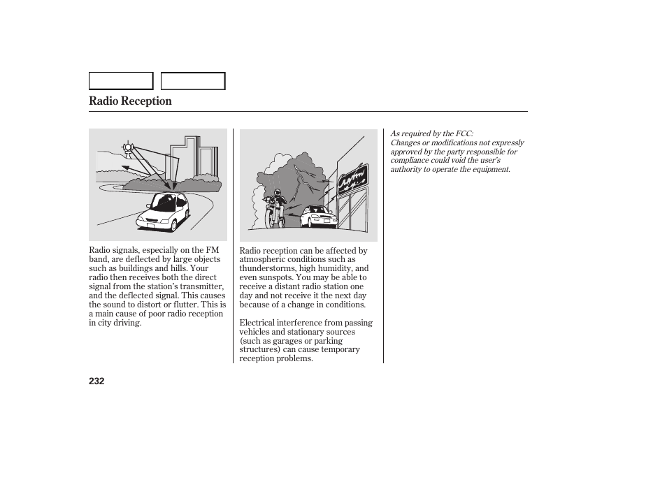 Radio reception | Acura 2007 RDX - Owner's Manual User Manual | Page 236 / 442