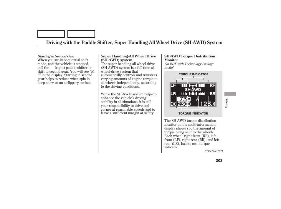 Acura 2007 RDX - Owner's Manual User Manual | Page 307 / 442