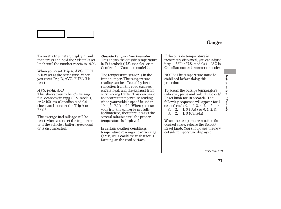 Gauges | Acura 2007 RDX - Owner's Manual User Manual | Page 81 / 442