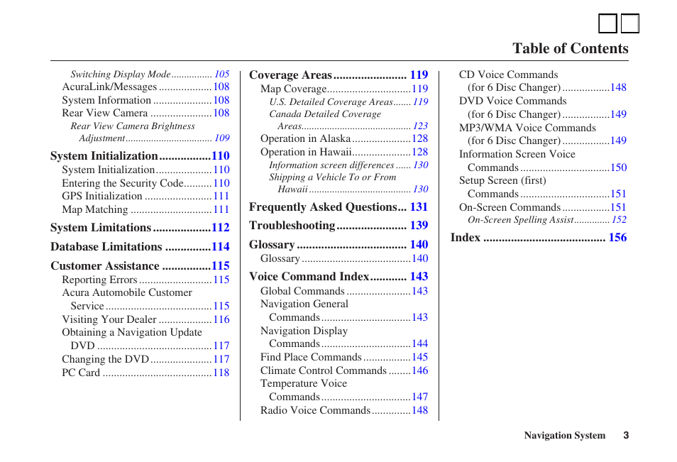 Acura 2007 RL - Navigation Manual User Manual | Page 3 / 3