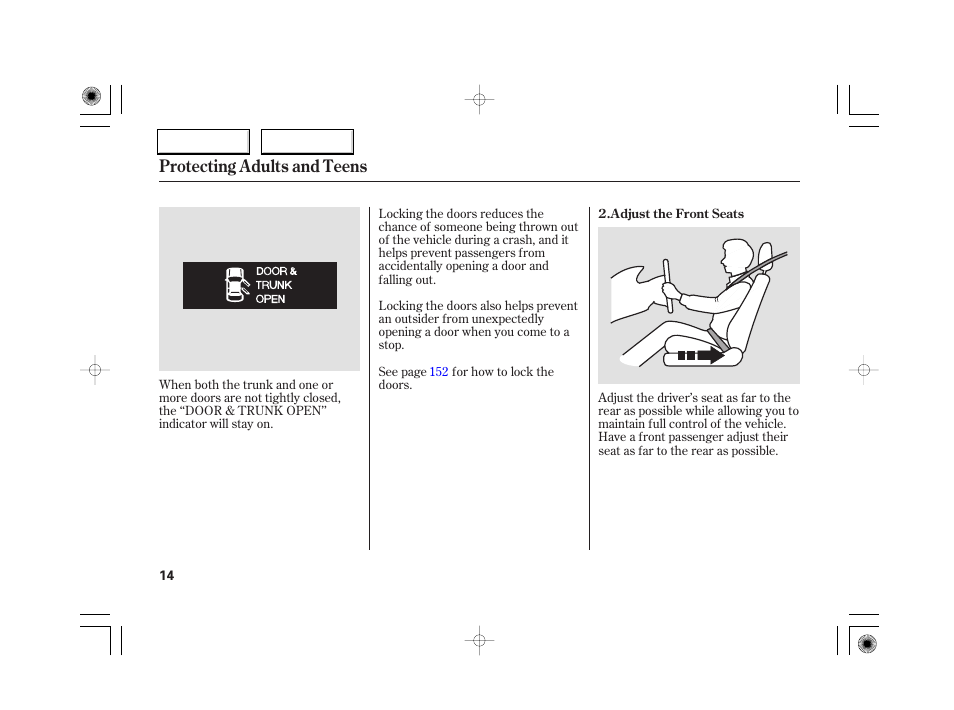 Protecting adults and teens | Acura 2007 RL - Owner's Manual User Manual | Page 16 / 491