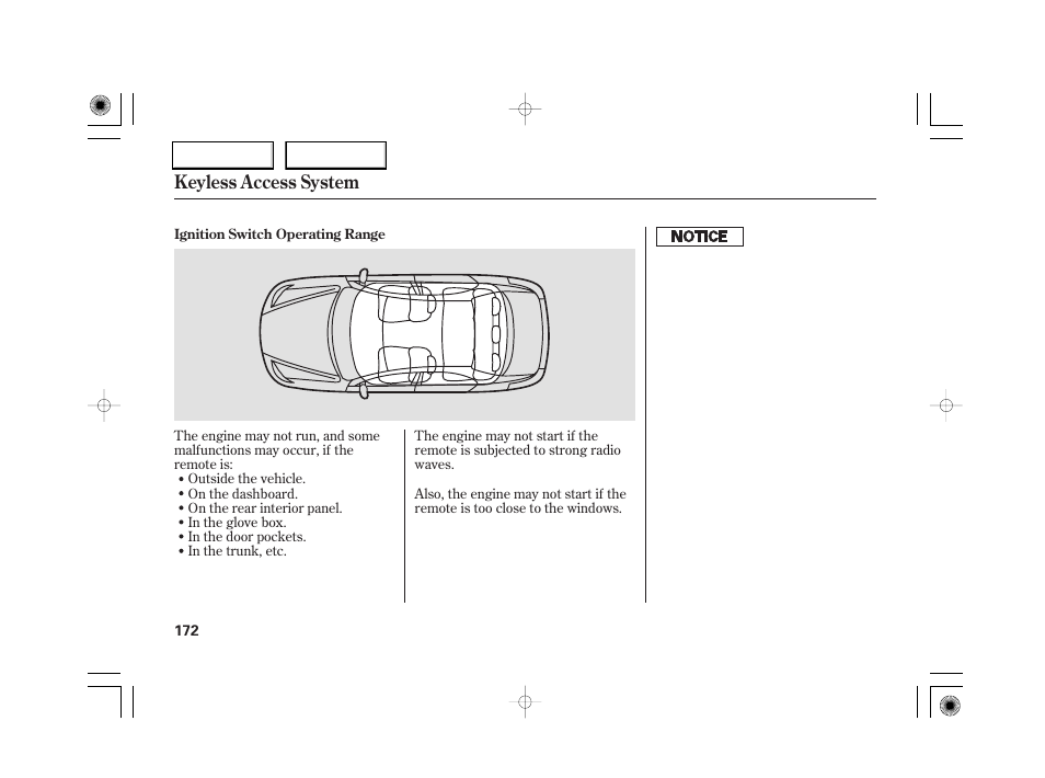 Keyless access system | Acura 2007 RL - Owner's Manual User Manual | Page 174 / 491