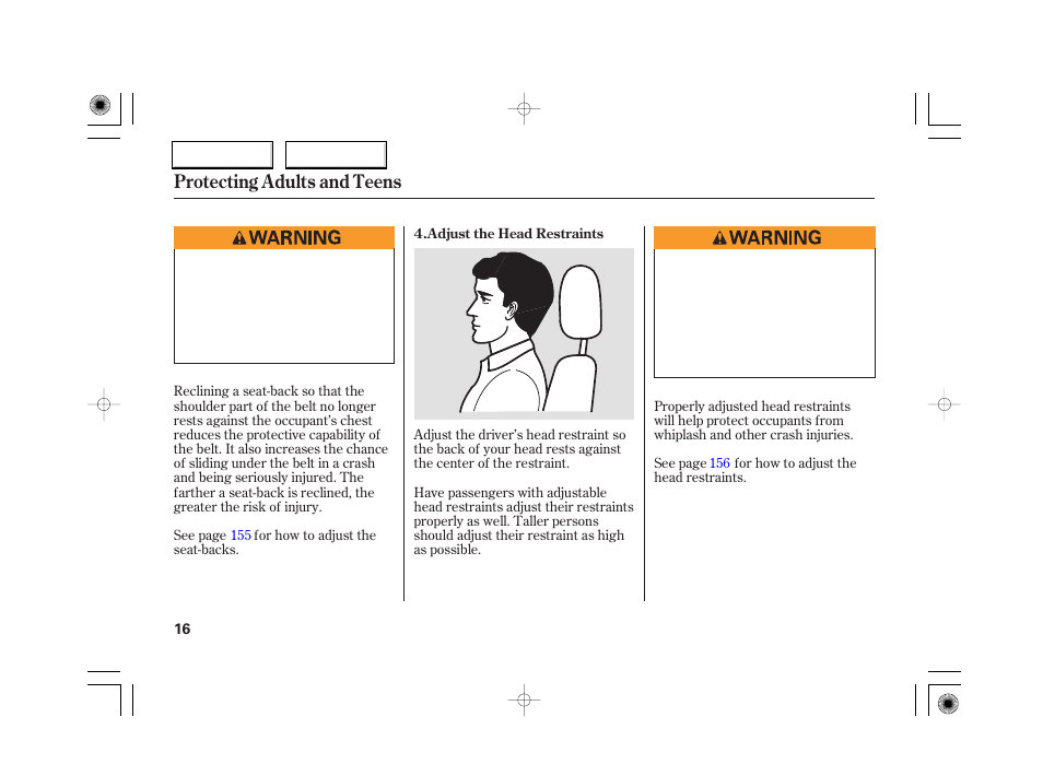 Protecting adults and teens | Acura 2007 RL - Owner's Manual User Manual | Page 18 / 491