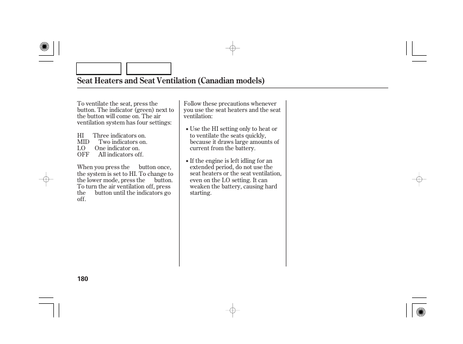 Acura 2007 RL - Owner's Manual User Manual | Page 182 / 491