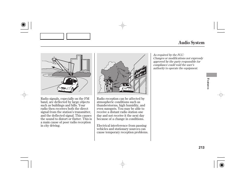 Audio system | Acura 2007 RL - Owner's Manual User Manual | Page 215 / 491