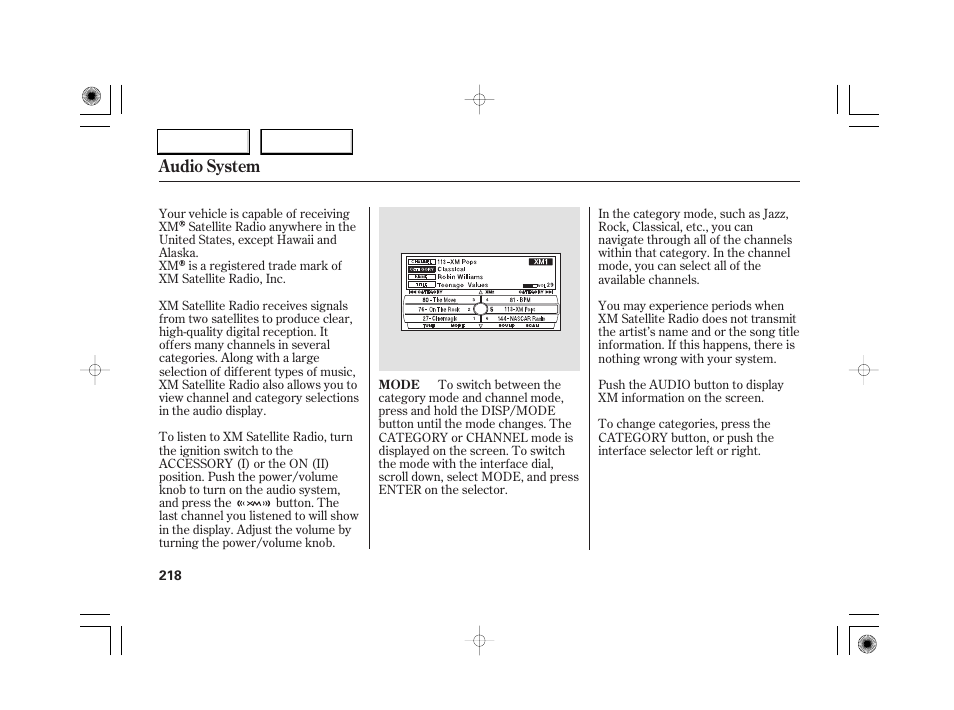 Audio system | Acura 2007 RL - Owner's Manual User Manual | Page 220 / 491