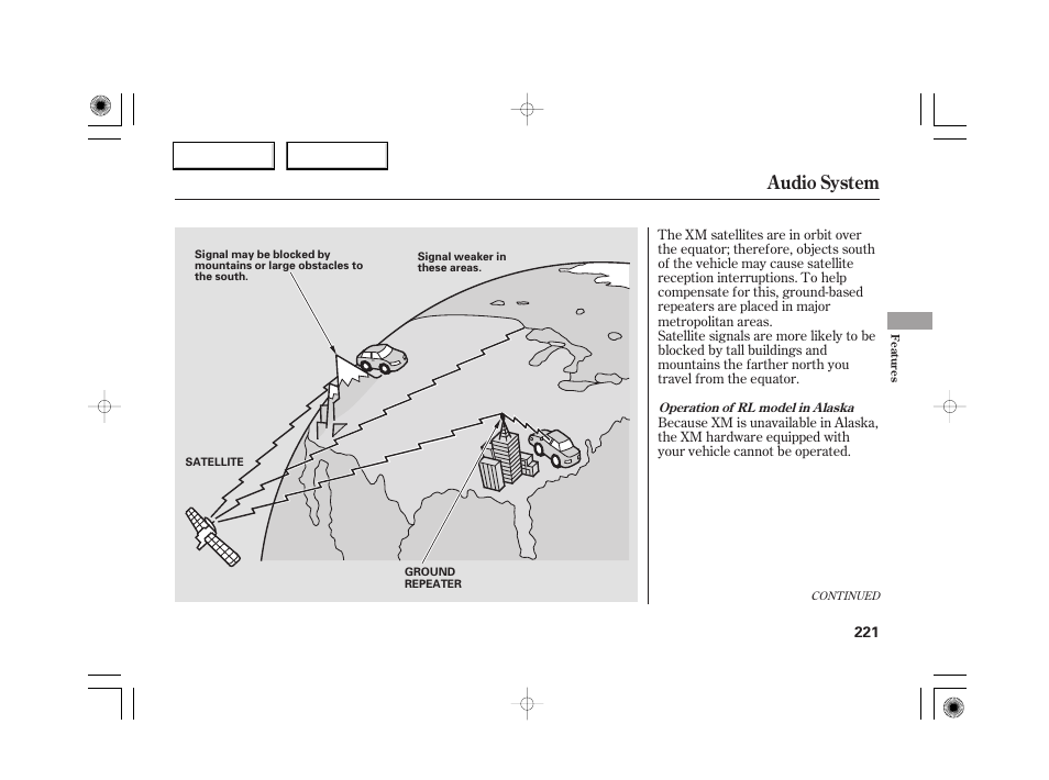 Audio system | Acura 2007 RL - Owner's Manual User Manual | Page 223 / 491