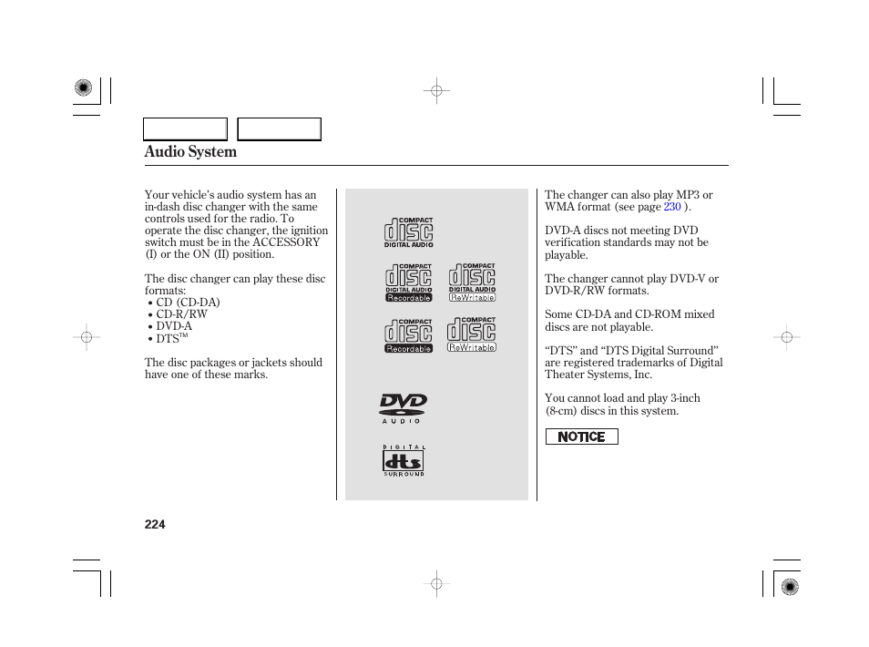 Audio system | Acura 2007 RL - Owner's Manual User Manual | Page 226 / 491