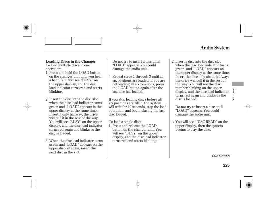 Audio system | Acura 2007 RL - Owner's Manual User Manual | Page 227 / 491
