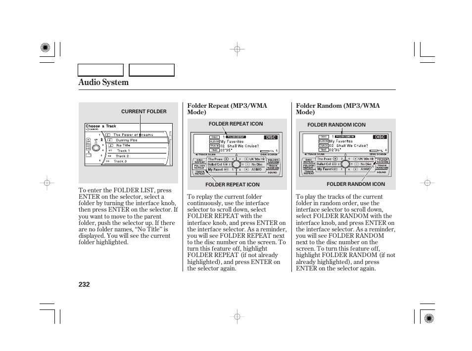 Audio system | Acura 2007 RL - Owner's Manual User Manual | Page 234 / 491