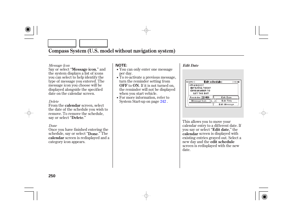 Acura 2007 RL - Owner's Manual User Manual | Page 252 / 491