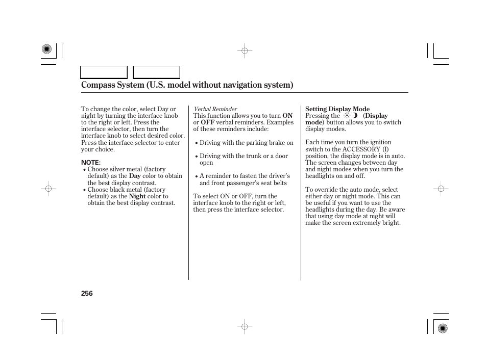 Acura 2007 RL - Owner's Manual User Manual | Page 258 / 491