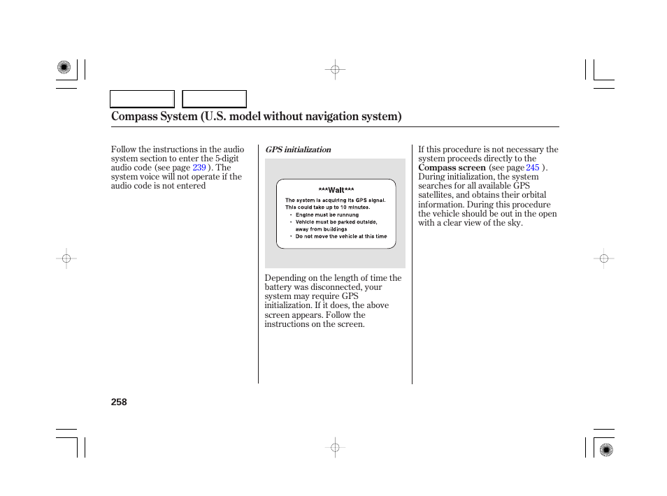 Acura 2007 RL - Owner's Manual User Manual | Page 260 / 491