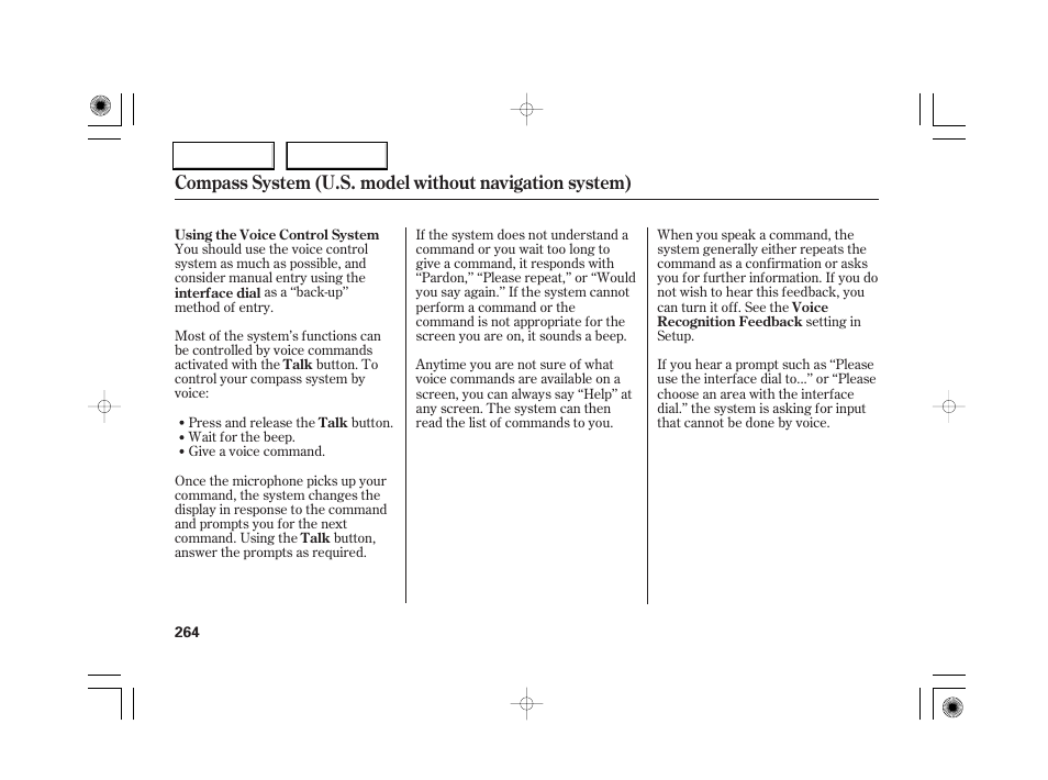 Acura 2007 RL - Owner's Manual User Manual | Page 266 / 491