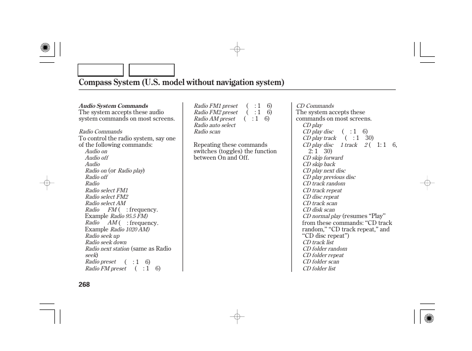 Acura 2007 RL - Owner's Manual User Manual | Page 270 / 491