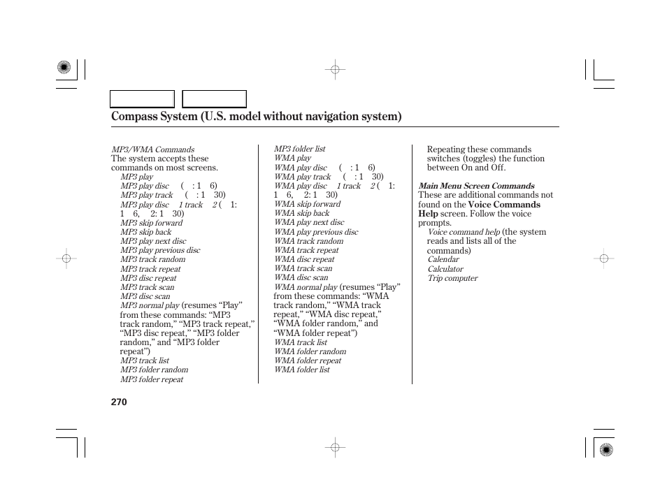 Acura 2007 RL - Owner's Manual User Manual | Page 272 / 491