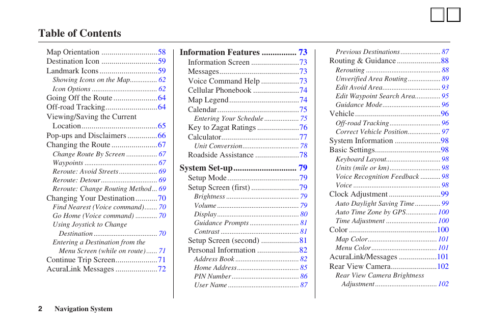 Acura 2007 TL - Navigation Manual User Manual | Page 2 / 3