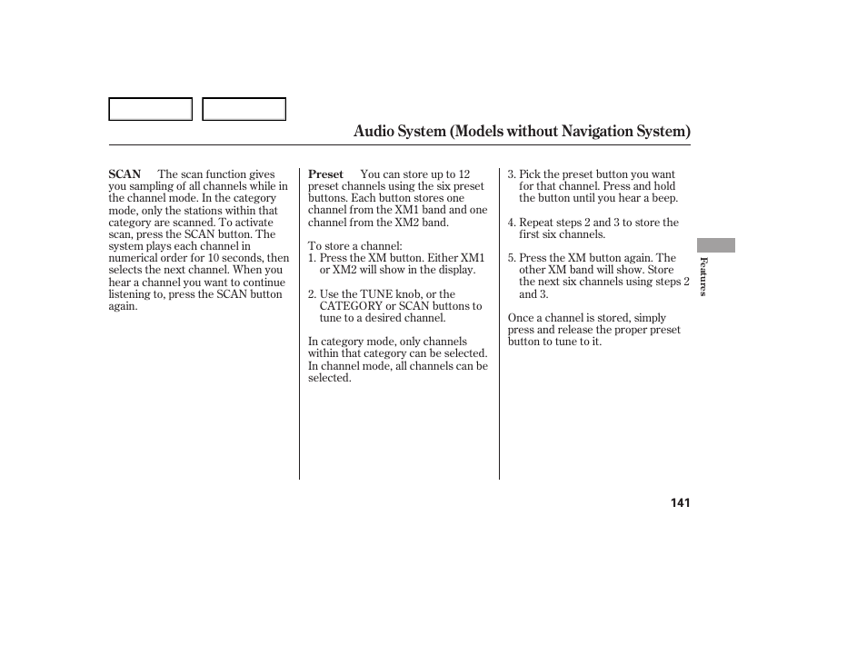 Audio system (models without navigation system) | Acura 2007 TL - Owner's Manual User Manual | Page 144 / 369