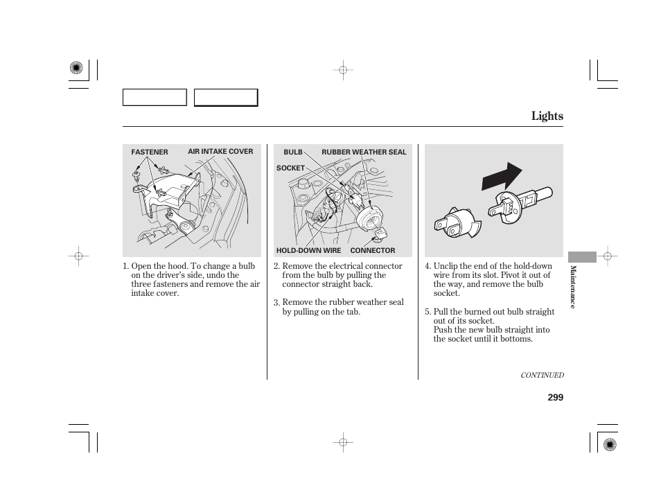 Lights | Acura 2007 TSX - Owner's Manual User Manual | Page 302 / 379