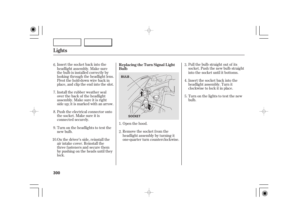 Lights | Acura 2007 TSX - Owner's Manual User Manual | Page 303 / 379