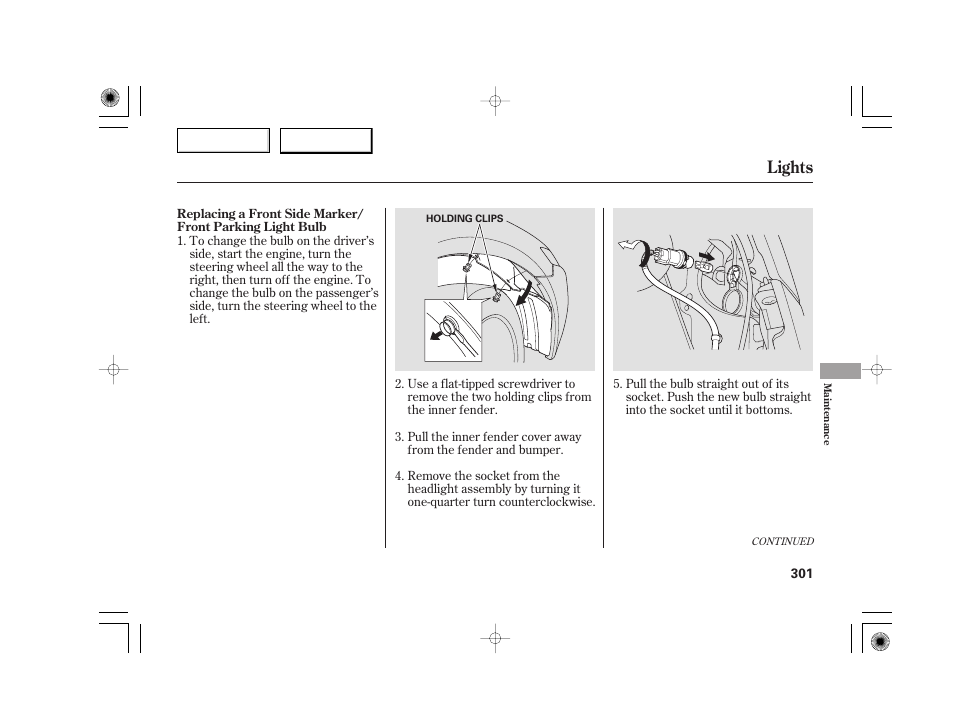 Lights | Acura 2007 TSX - Owner's Manual User Manual | Page 304 / 379