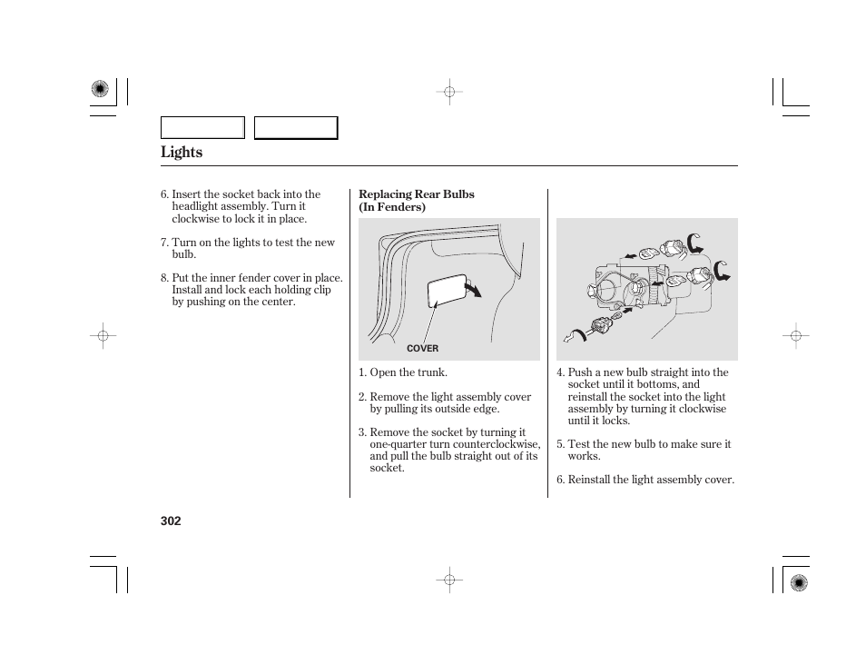 Lights | Acura 2007 TSX - Owner's Manual User Manual | Page 305 / 379