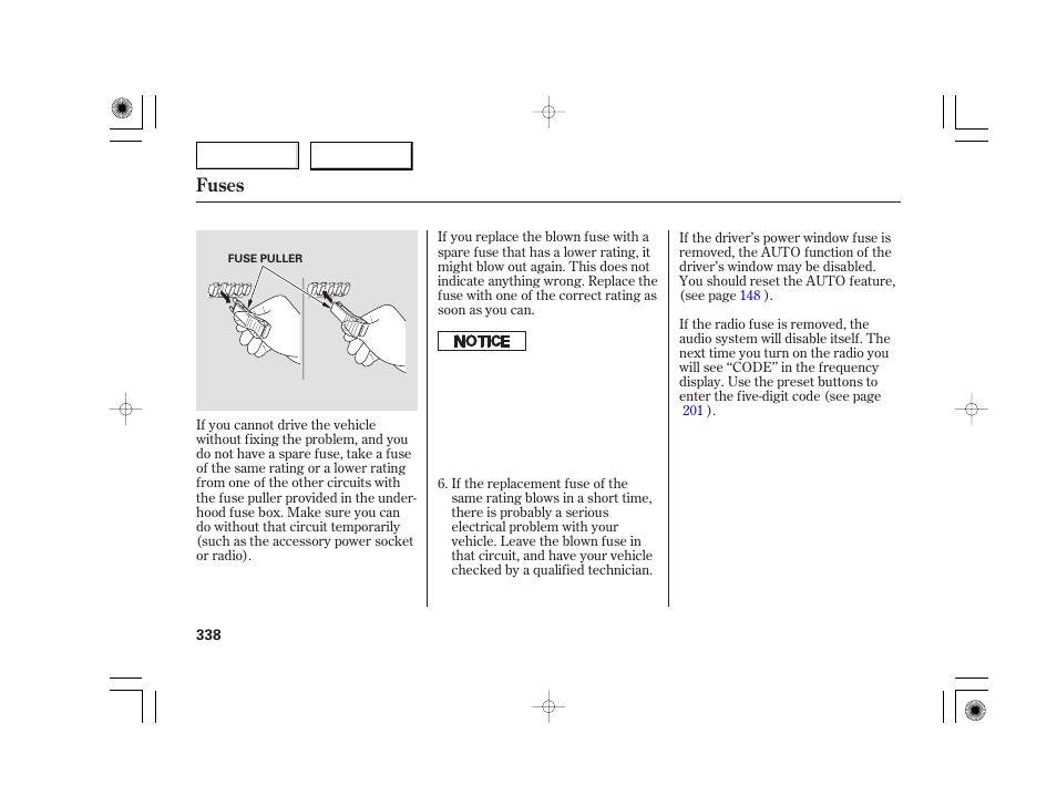 Fuses | Acura 2007 TSX - Owner's Manual User Manual | Page 341 / 379