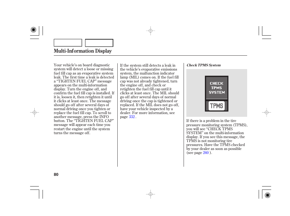 Multi-information display | Acura 2007 TSX - Owner's Manual User Manual | Page 83 / 379