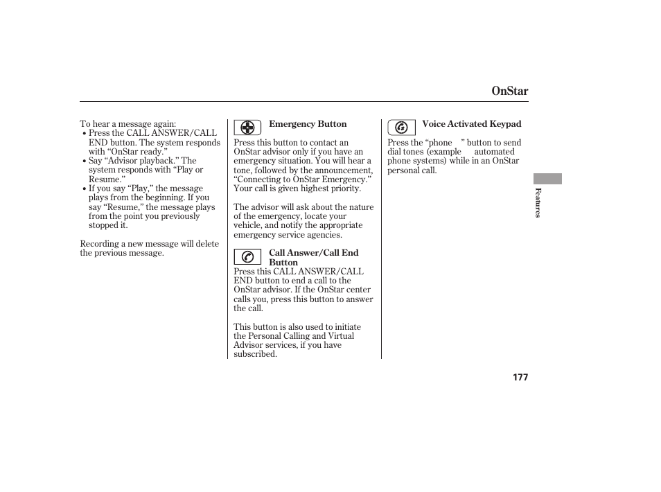 Onstar | Acura 2006 MDX - Owner's Manual User Manual | Page 178 / 311