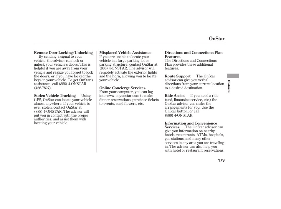 Onstar | Acura 2006 MDX - Owner's Manual User Manual | Page 180 / 311