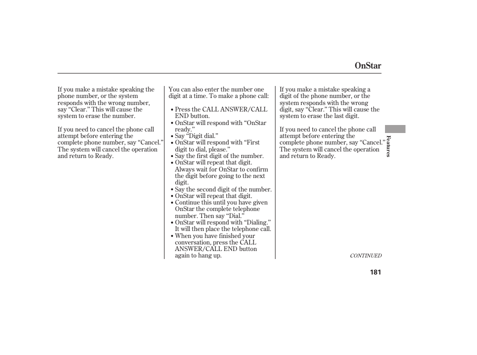 Onstar | Acura 2006 MDX - Owner's Manual User Manual | Page 182 / 311