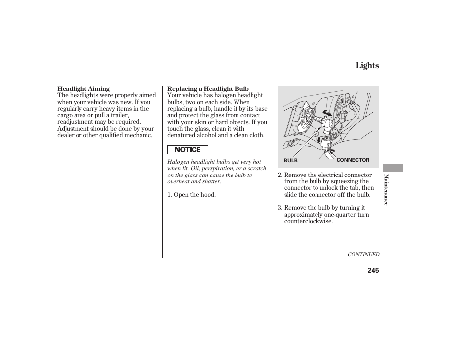 Lights | Acura 2006 MDX - Owner's Manual User Manual | Page 246 / 311