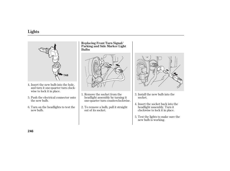 Lights | Acura 2006 MDX - Owner's Manual User Manual | Page 247 / 311