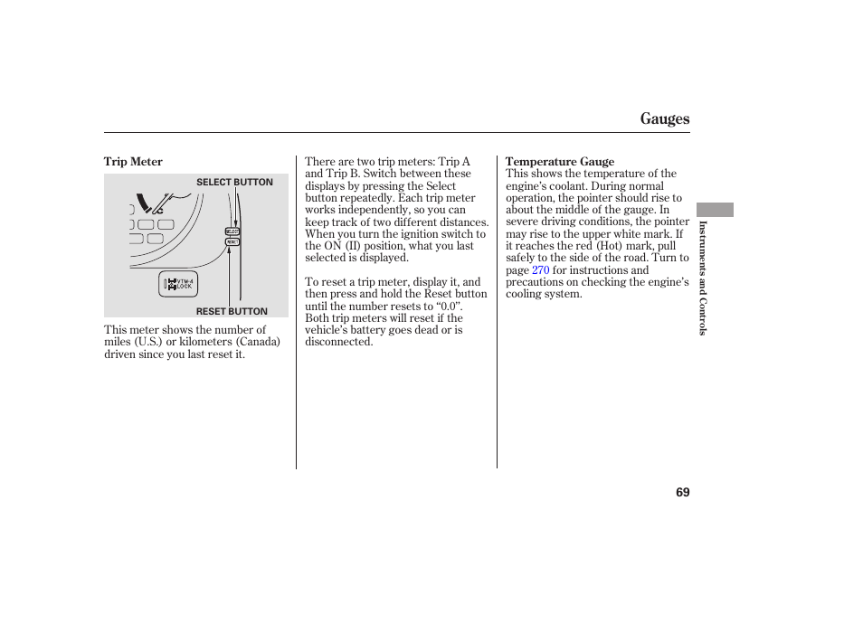 Gauges | Acura 2006 MDX - Owner's Manual User Manual | Page 70 / 311