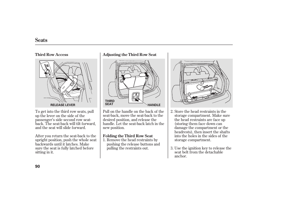 Seats | Acura 2006 MDX - Owner's Manual User Manual | Page 91 / 311