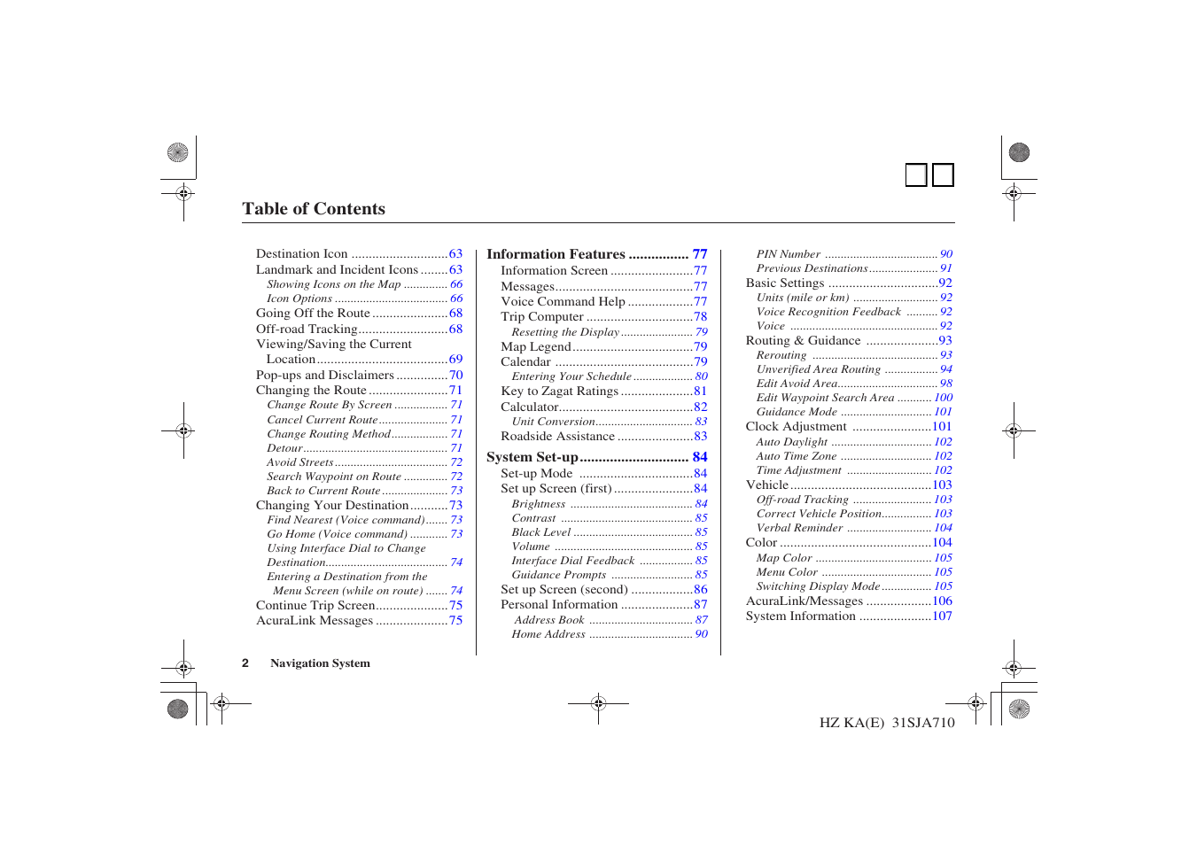 Acura 2006 RL - Navigation Manual User Manual | Page 2 / 3