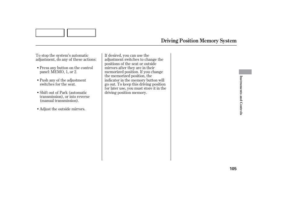 Acura 2006 TL - Owner's Manual User Manual | Page 106 / 295