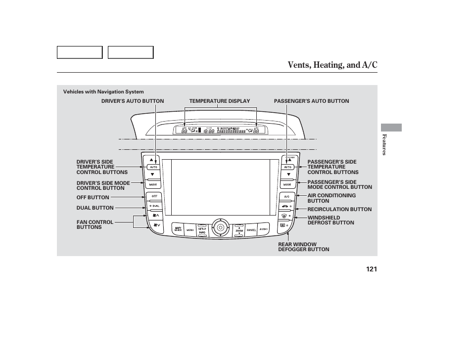 Vents, heating, and a/c | Acura 2006 TL - Owner's Manual User Manual | Page 122 / 295