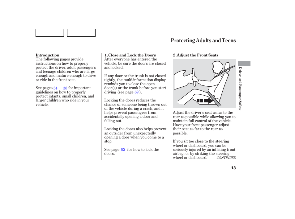 Protecting adults and teens | Acura 2006 TL - Owner's Manual User Manual | Page 14 / 295