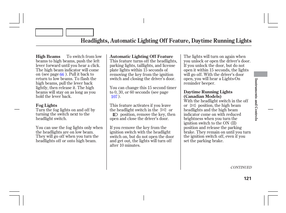 Acura 2006 TSX - Owner's Manual User Manual | Page 122 / 366