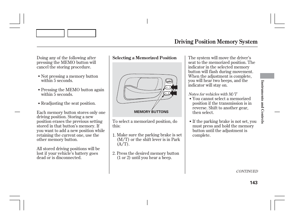 Acura 2006 TSX - Owner's Manual User Manual | Page 144 / 366