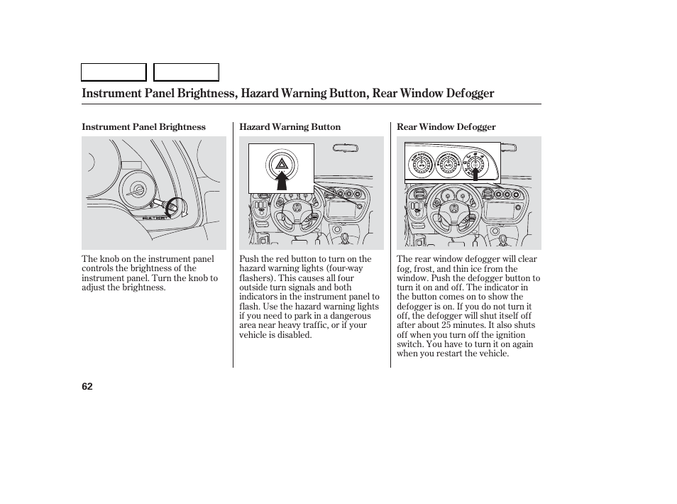 Acura 2006 RSX - Owner's Manual User Manual | Page 63 / 255
