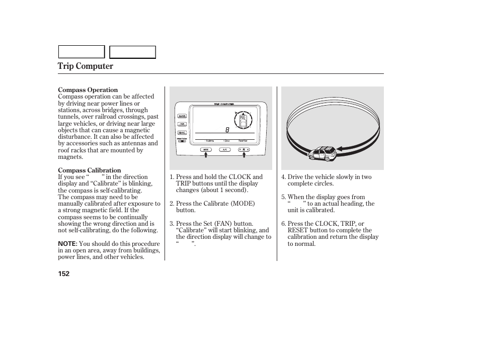 Trip computer | Acura 2005 MDX - Owner's Manual User Manual | Page 154 / 312