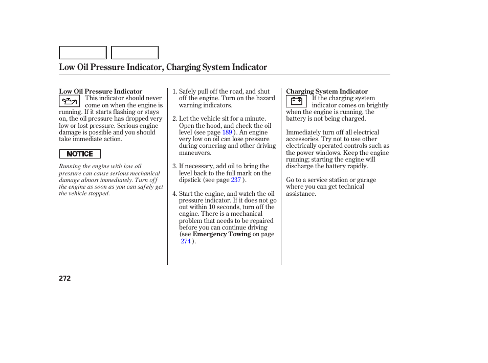 Acura 2005 MDX - Owner's Manual User Manual | Page 274 / 312