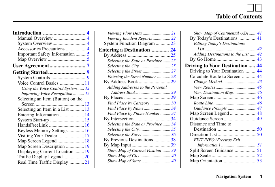 Acura 2005 RL - Navigation Manual User Manual | 3 pages