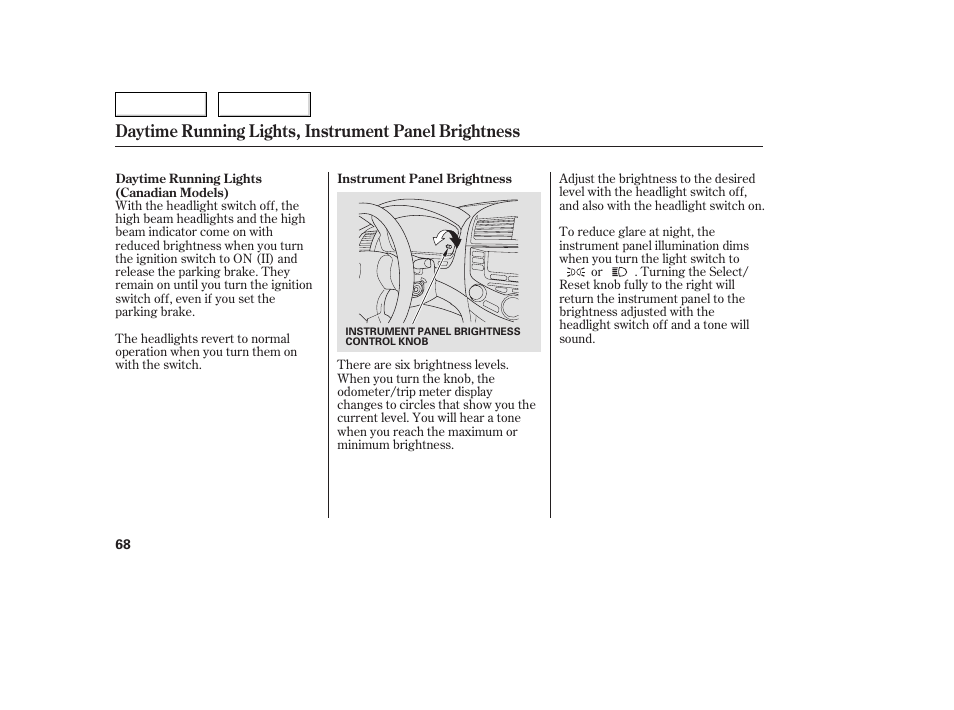 Acura 2005 TSX - Owner's Manual User Manual | Page 69 / 288
