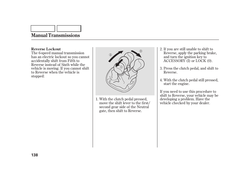 Manual transmissions | Acura 2005 RSX - Owner's Manual User Manual | Page 139 / 243