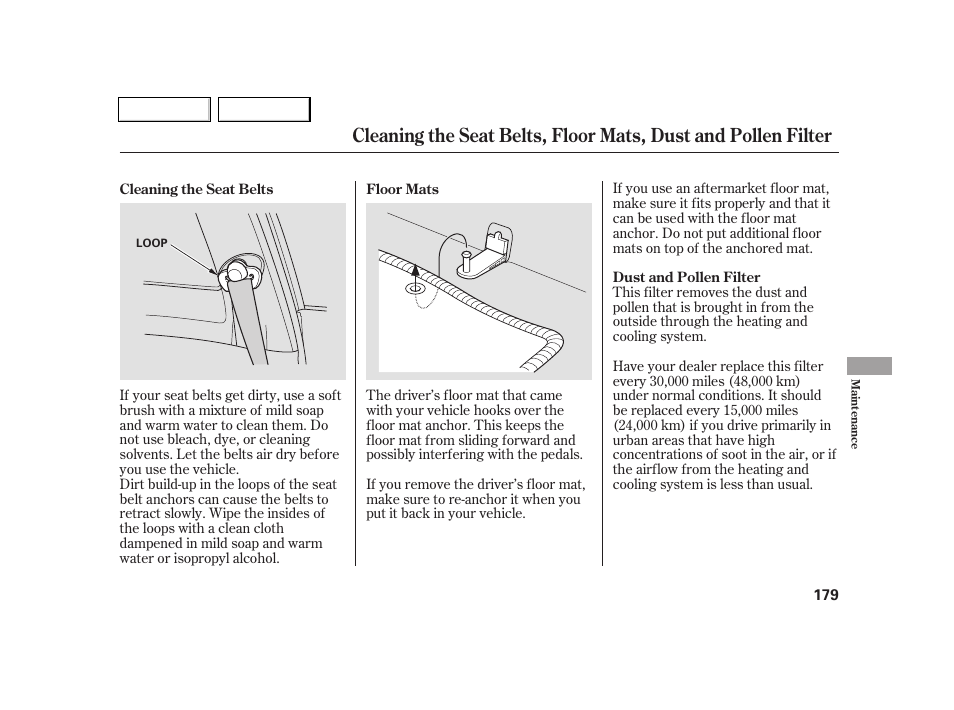 Acura 2005 RSX - Owner's Manual User Manual | Page 180 / 243